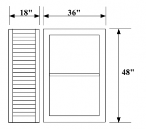 Measuring for your shutters